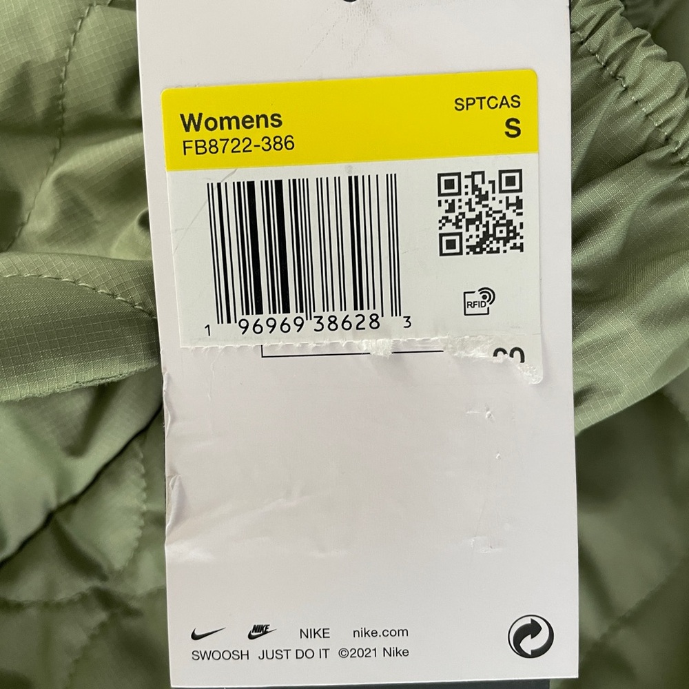 NWT Nike XS Sportswear Women's Essential Quilted High-Waisted OpenHem Pants - Picture 11 of 11